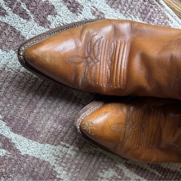 Justin Boots Tan Butterscotch 13” 1636 Cowboy Boots size 9 - Picture 9 of 12
